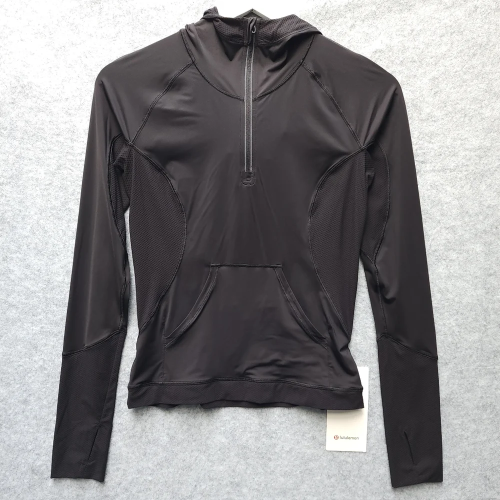 Lululemon Sleek Performance 1/2 Zip Hood Pullover - Picture 4 of 9